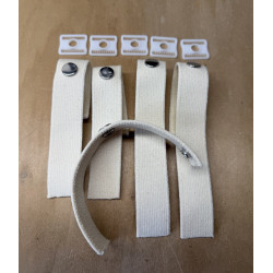 Pro Weight Open Back Goalie Mask Harness Straps