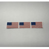 US Flag Label Hockey Helmet Sticker - 3 Pack