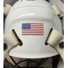 US Flag Label Hockey Helmet Sticker - 3 Pack