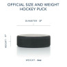 Regulation Ice Hockey Pucks - 6 Pack
