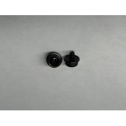 Hockey Helmet Snap Post / Stud - 2 Pack - Black