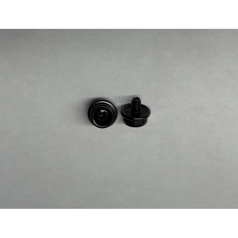 Hockey Helmet Snap Post / Stud - 2 Pack - Black