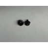 Hockey Helmet Snap Post / Stud - 2 Pack - Black