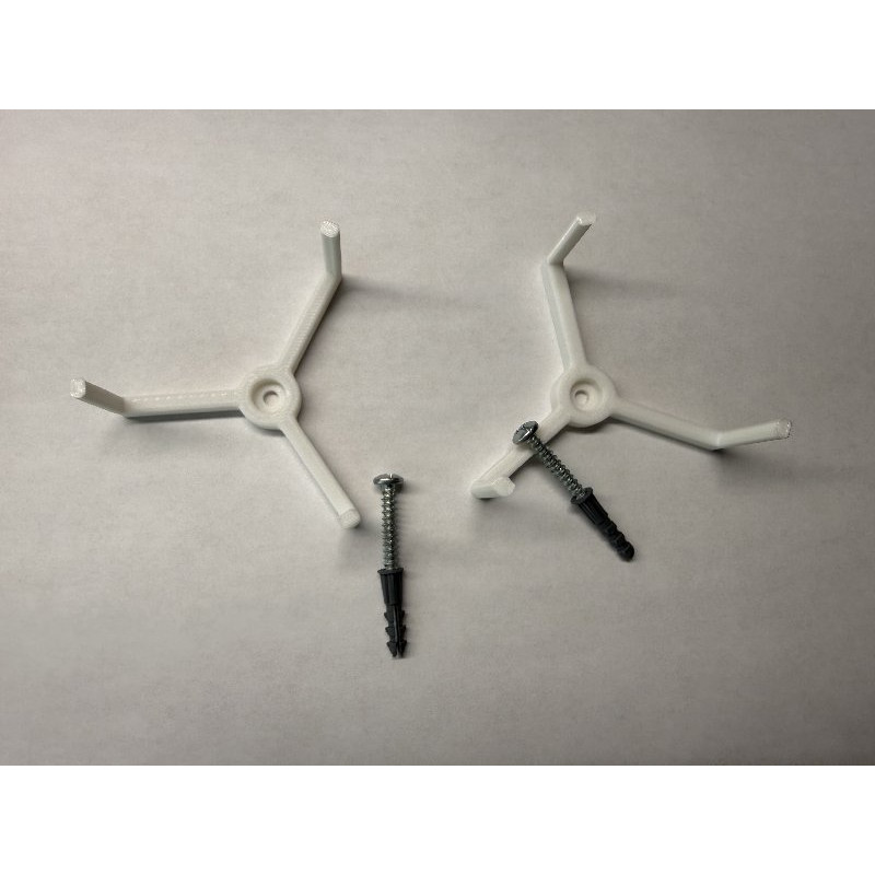 Hockey Puck Wall Mount Display Brackets 2 Pack