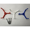 Hockey Puck Wall Mount Display Brackets 3 Pack Red-Wht-Blue