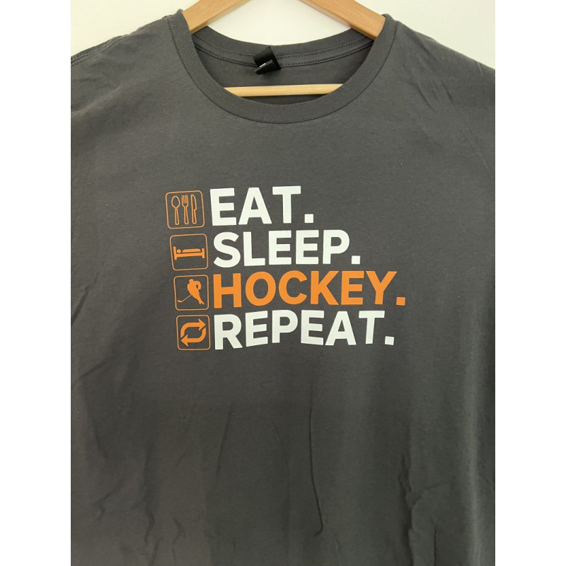 Hockey. Eat. Sleep. Repeat. - Ice Hockey Novelty T Shirt