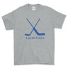 I Go Both Ways - Hockey Goalie Novelty T Shirt