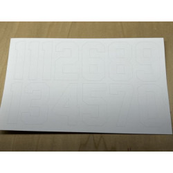 Hockey Helmet Number Decals