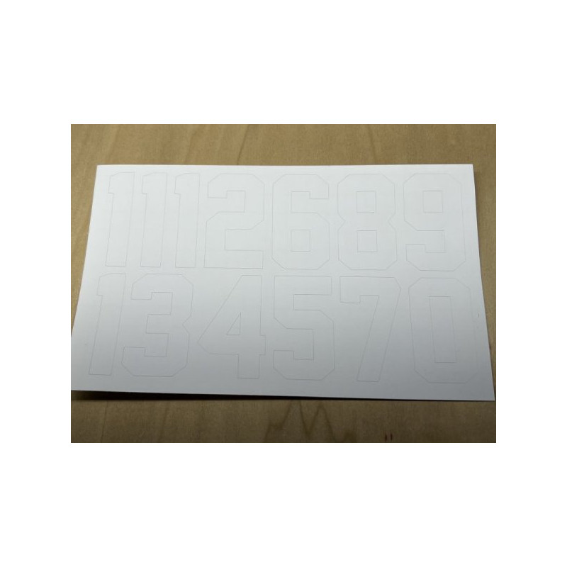 Hockey Helmet Number Decals
