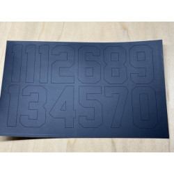 Hockey Helmet Number Decals