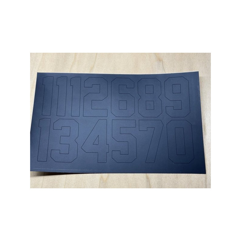 Hockey Helmet Number Decals