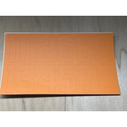 Hockey Helmet Number Decals