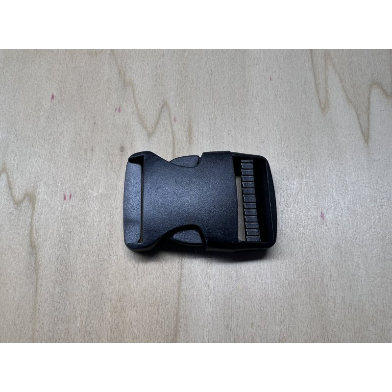 1.5 Inch Plastic Side Release Buckle - Single Adjust - Black