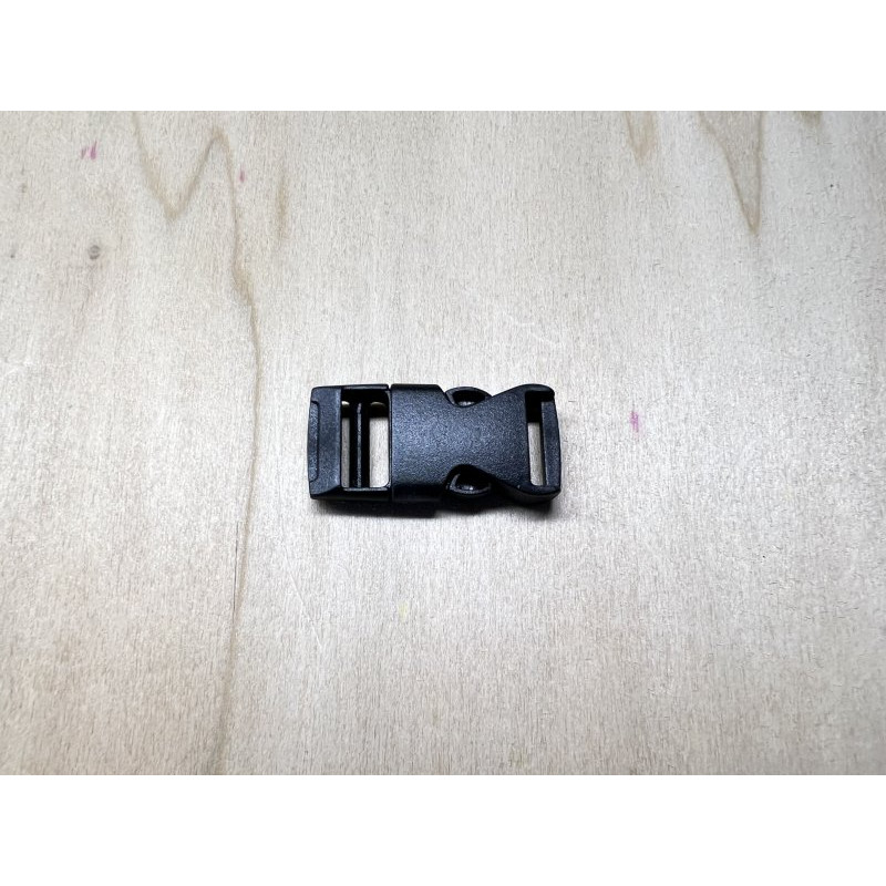 5/8 Inch Plastic Side Release Buckle - Single Adjust - Black
