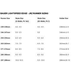 JRZ Multi-Fit Stainless Hockey Skate Blades for Bauer Lightspeed Edge & CCM XS