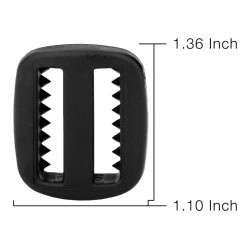1 Inch Plastic Triglide Slide with Teeth