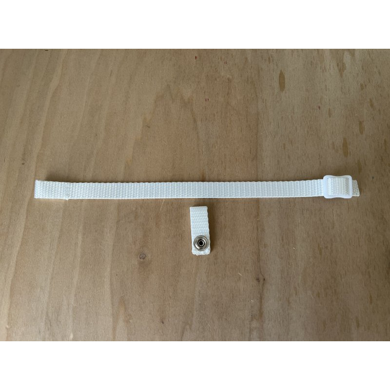 Hockey Helmet Chin Strap Kit with Single Snap Loop