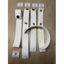 Pro Weight Open Back Goalie Mask Harness Straps