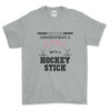 Never Underestimate a Girl with a Hockey Stick T Shirt