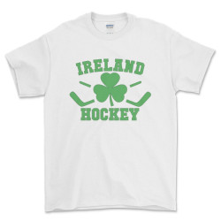 Ireland Hockey - Shamrock Clover with Crossed Sticks - T Shirt